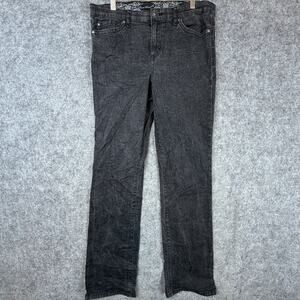 Y2K Gloria Vanderbilt Amanda Jeans Womens 12 Black Denim Cotton Stretch Mid Rise